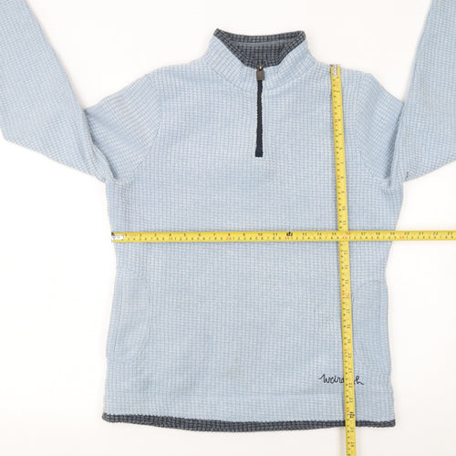 Weird Fish Women's Blue 1/4 Zip Pullover Sweatshirt Size 12