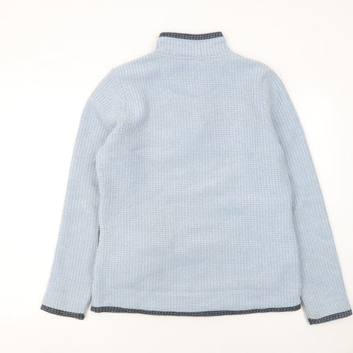 Weird Fish Women's Blue 1/4 Zip Pullover Sweatshirt Size 12