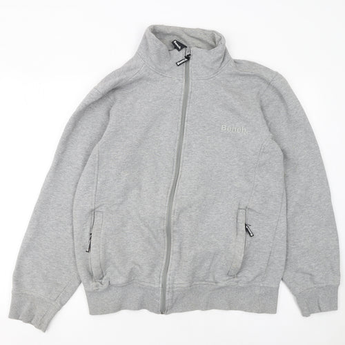 Bench Men’s Grey Full Zip Sweatshirt Jacket Size M
