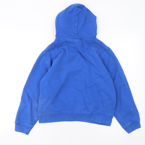 Animal Boys Blue Pullover Hoodie M Graphic Logo Cotton Sweatshirt