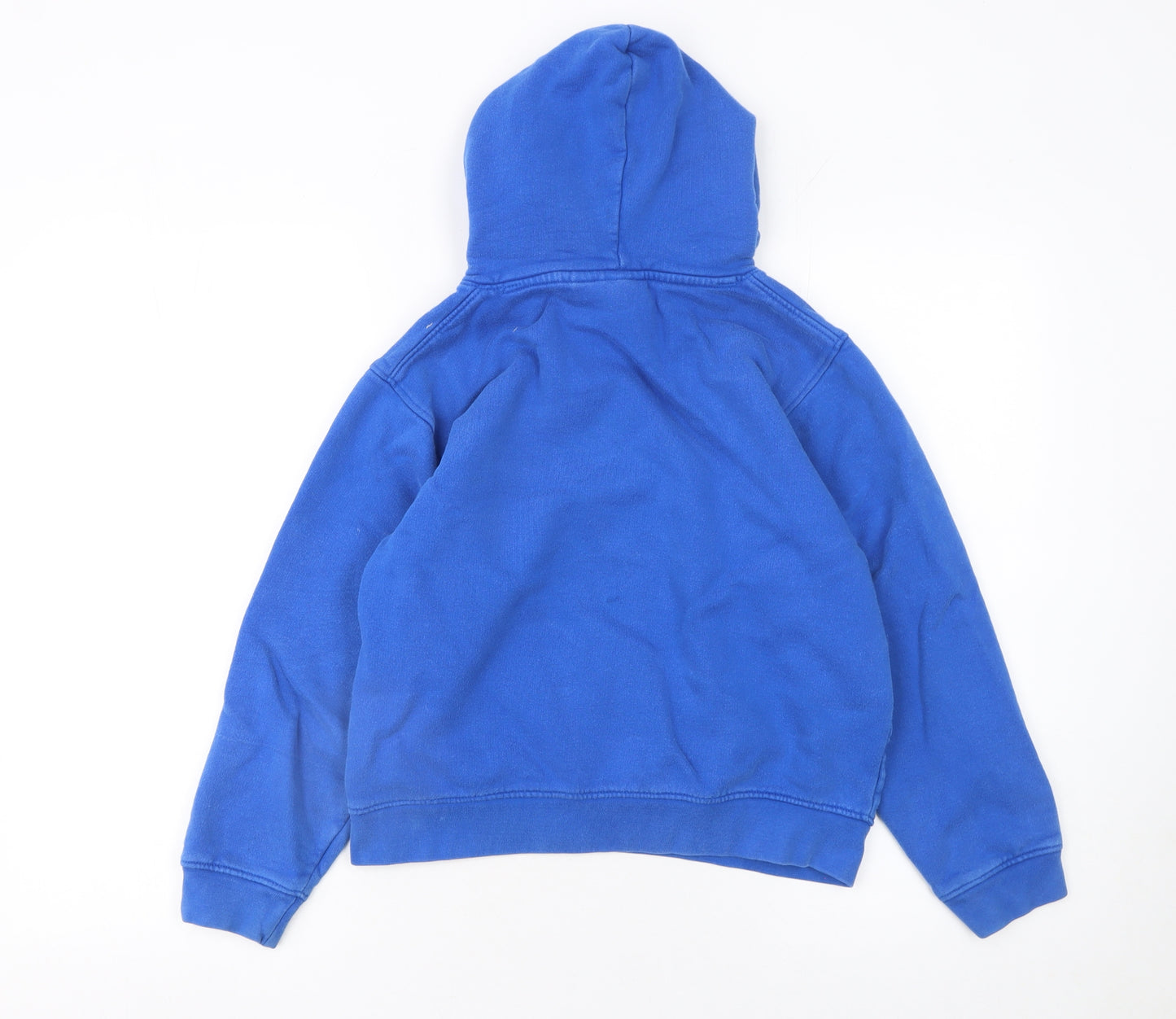 Animal Boys Blue Pullover Hoodie M Graphic Logo Cotton Sweatshirt