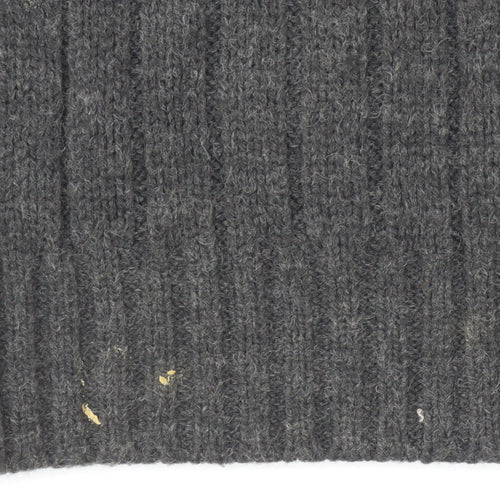 Onfire Men Grey 1/2 Zip High Neck Knit Jumper Size M