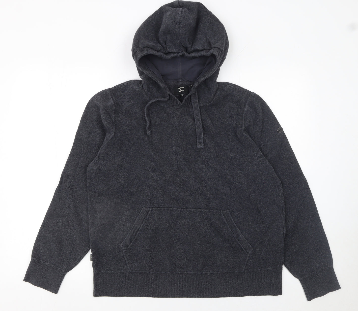 Superdry Womens Grey Size 14 Hooded Basic Activewear Jacket