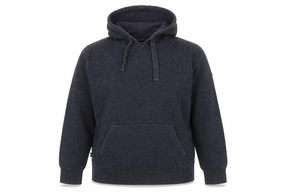 Front view of Superdry women’s grey, size UK 14, hooded basic activewear jacket