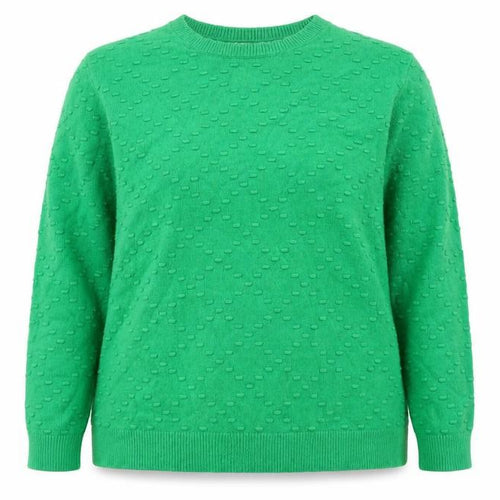 Mudflower Women’s Green Crew Neck Knit Jumper Size 18