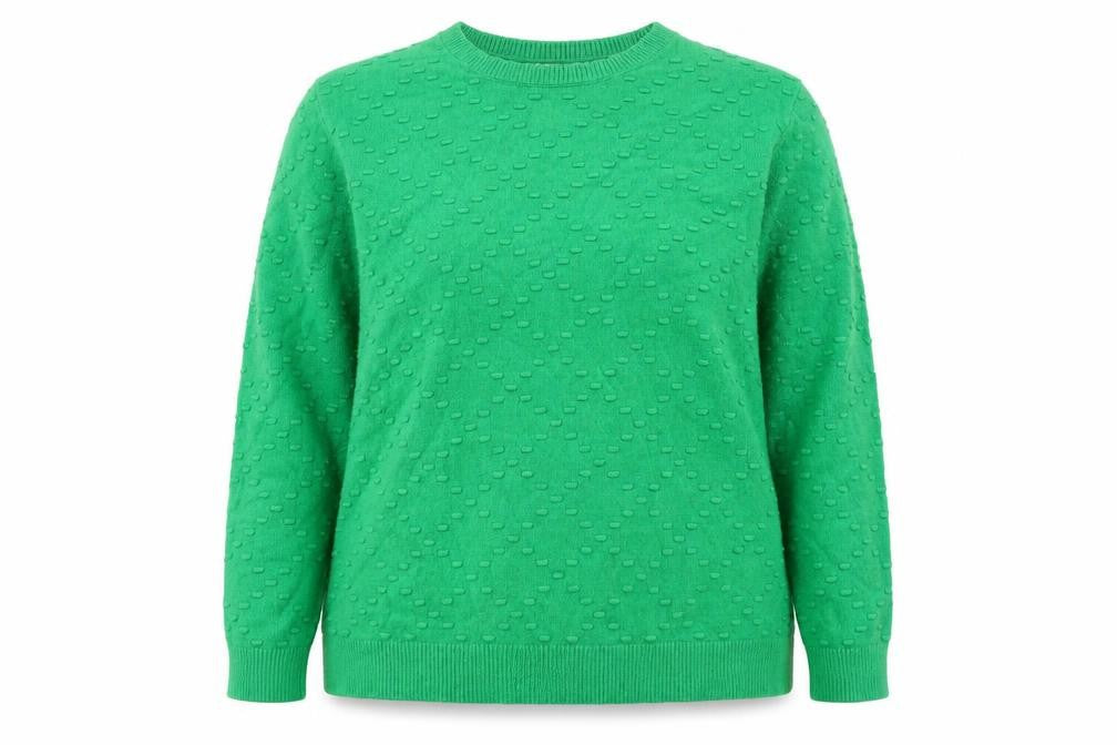 Mudflower Women’s Green Crew Neck Knit Jumper Size 18
