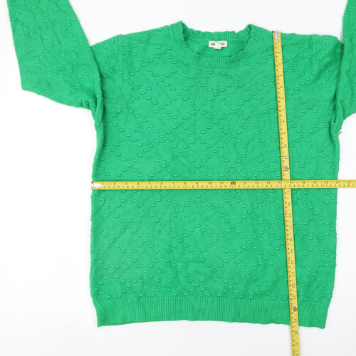 Mudflower Women’s Green Crew Neck Knit Jumper Size 18