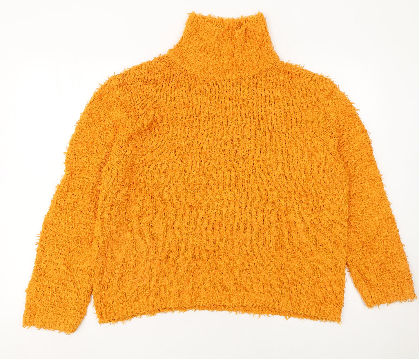 Samsøe Samsøe Women’s Orange Roll Neck Chunky Knit Jumper XS