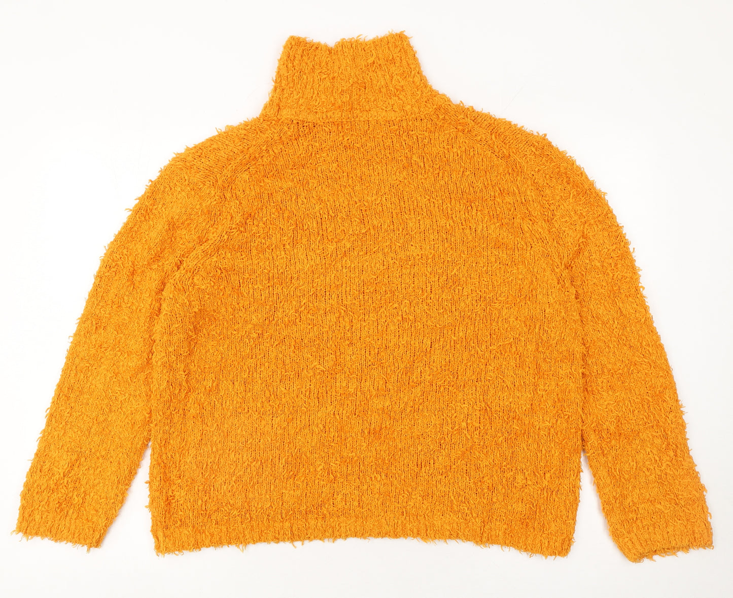 Samsøe Samsøe Women’s Orange Roll Neck Chunky Knit Jumper XS
