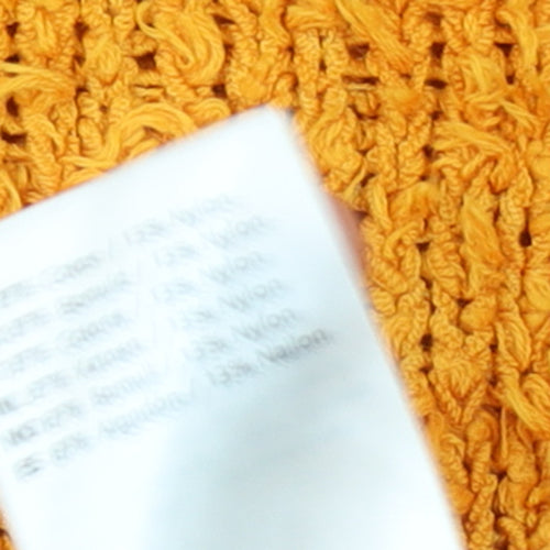 Samsøe Samsøe Women’s Orange Roll Neck Chunky Knit Jumper XS