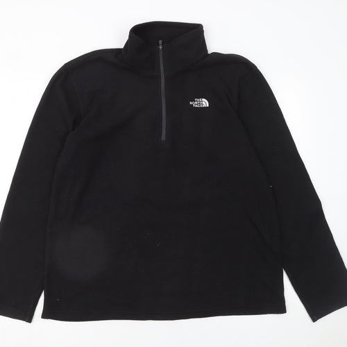 The North Face Men’s Black Fleece 1/4 Zip Pullover Sweatshirt Size L