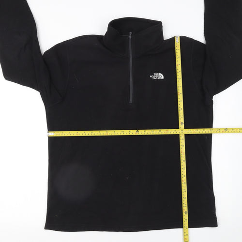 The North Face Men’s Black Fleece 1/4 Zip Pullover Sweatshirt Size L