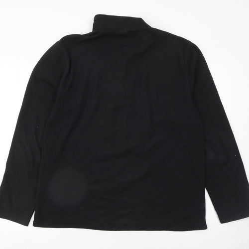 The North Face Men’s Black Fleece 1/4 Zip Pullover Sweatshirt Size L