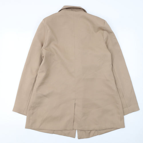 Missguided Women’s Beige Double-Breasted Blazer UK 10 Regular Fit