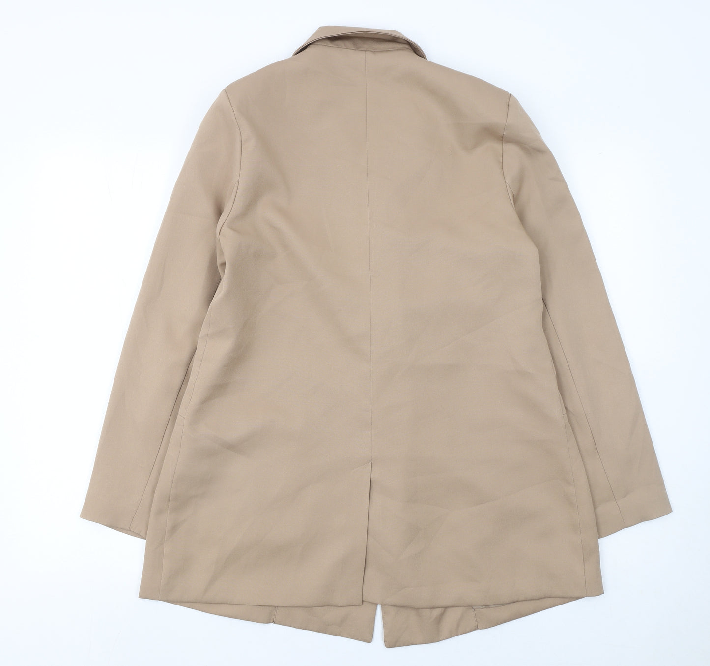 Missguided Women’s Beige Double-Breasted Blazer UK 10 Regular Fit