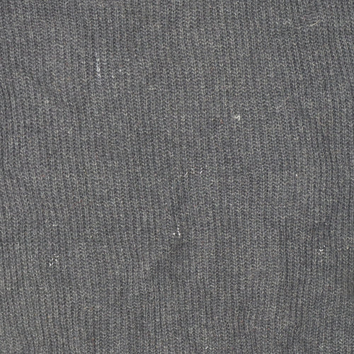 Gap Women's Black V-Neck Knit Jumper Size M Cotton Blend