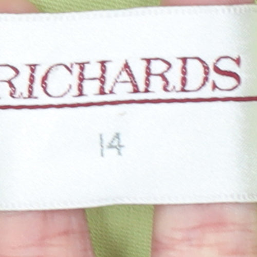 Richards Women Lime Green Short Sleeve Suit Jacket Size 14