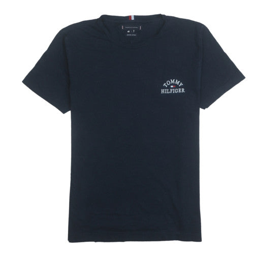 Tommy Hilfiger Men's Black Organic Cotton Crew Neck T-Shirt L