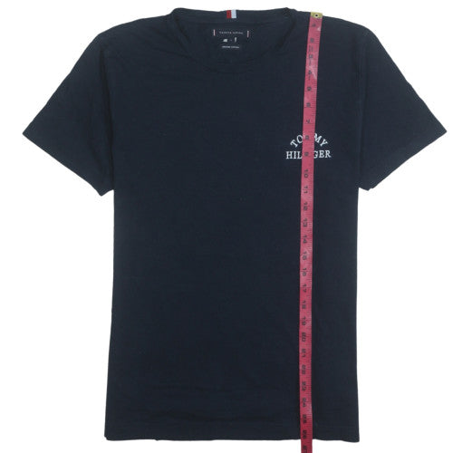 Tommy Hilfiger Men's Black Organic Cotton Crew Neck T-Shirt L