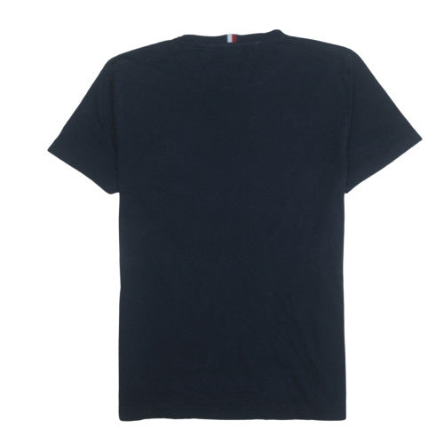 Tommy Hilfiger Men's Black Organic Cotton Crew Neck T-Shirt L