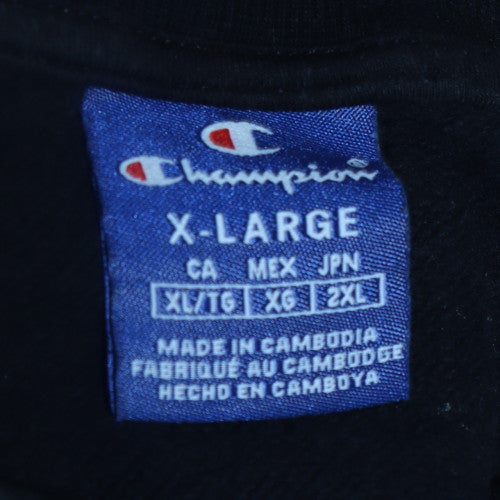 Champion Men's Black XL Crew Neck Pullover Sweatshirt