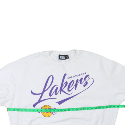 NBA Los Angeles Lakers White Crew Neck Sweatshirt XL Women’s Casual