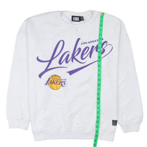 NBA Los Angeles Lakers White Crew Neck Sweatshirt XL Women’s Casual