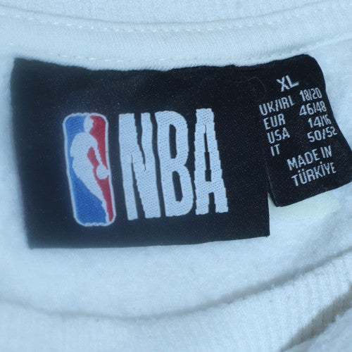 NBA Los Angeles Lakers White Crew Neck Sweatshirt XL Women’s Casual
