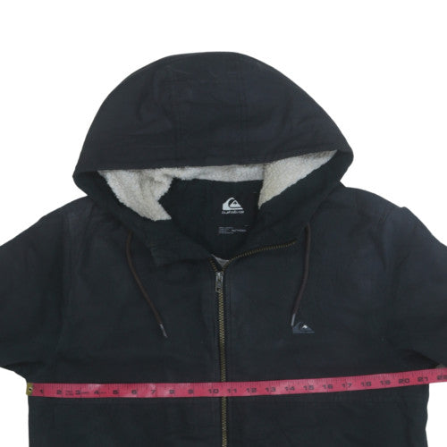 Quiksilver Men's Black XS Hooded Lined Polyester Casual Jacket