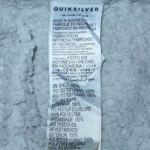 Quiksilver Men's Black XS Hooded Lined Polyester Casual Jacket