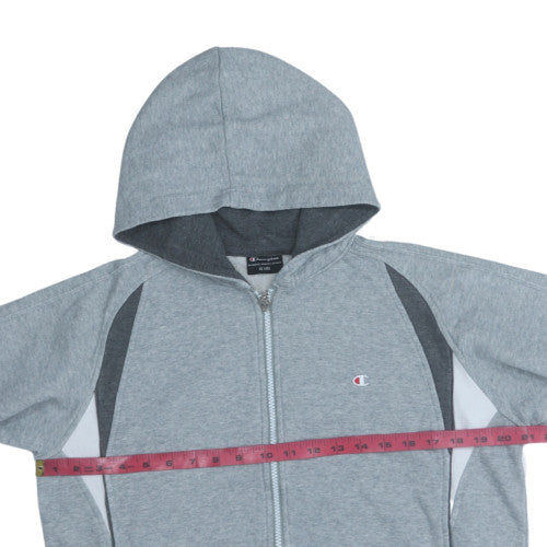 Champion Boys Grey Full Zip Hoodie 13 Years Fleece Sportswear