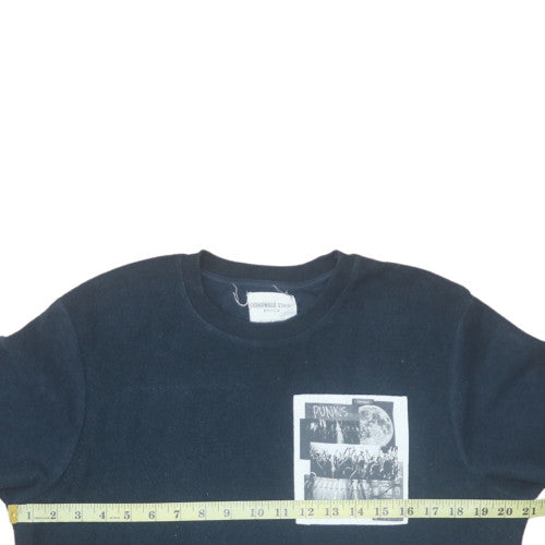 Cedarwood State Mens Black Punks Graphic Crew Neck Sweatshirt M