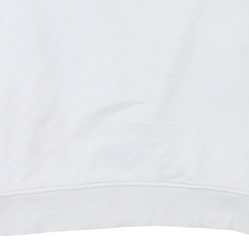 Calvin Klein Jeans Men's White XL Crew Neck Pullover Sweatshirt
