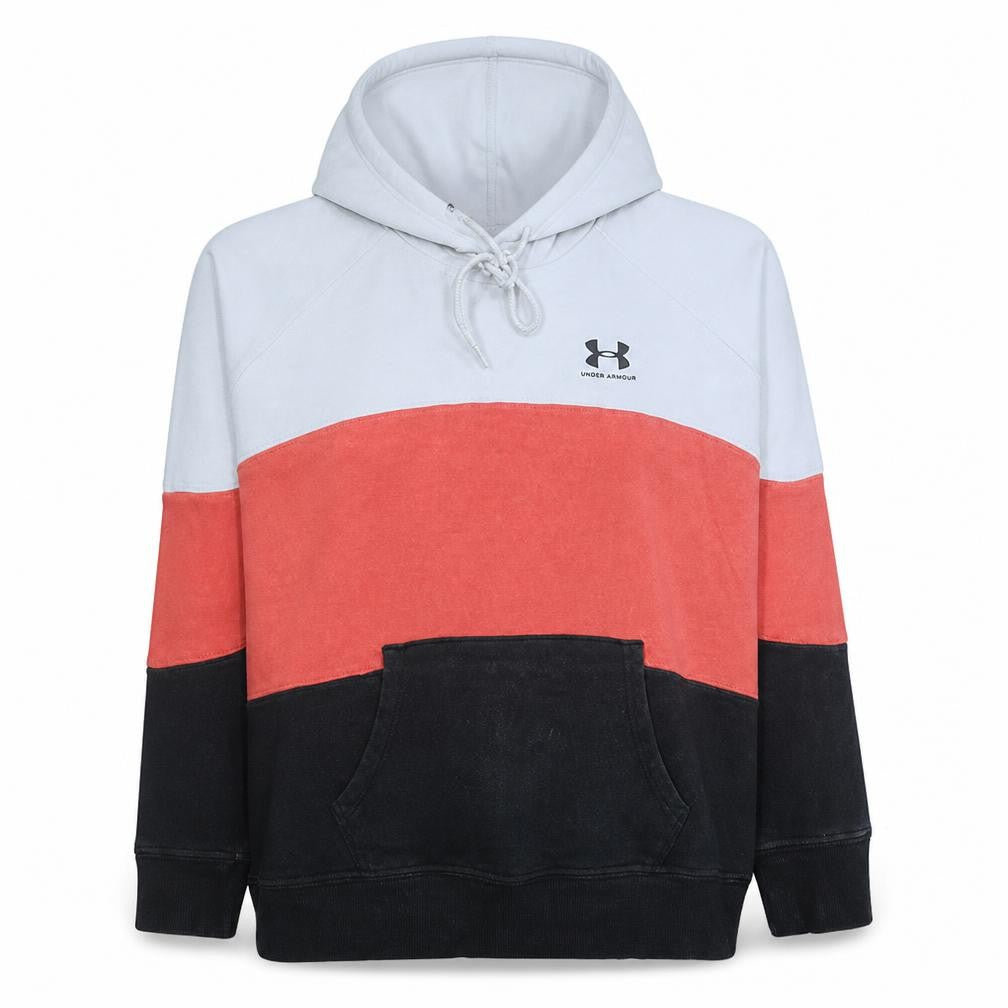 Front view of Under Armour women’s multicoloured hoodie medium pullover fleece