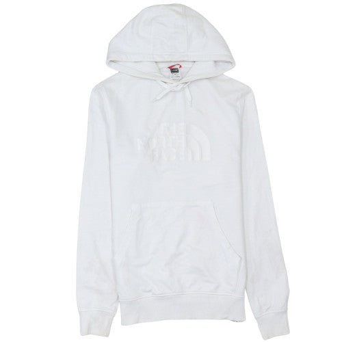 The North Face Men's White Pullover Hoodie Size S Logo Cotton
