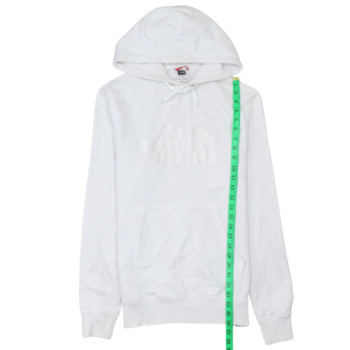 The North Face Men's White Pullover Hoodie Size S Logo Cotton