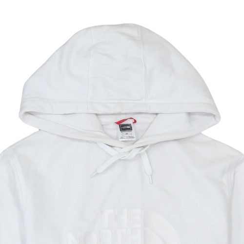 The North Face Men's White Pullover Hoodie Size S Logo Cotton