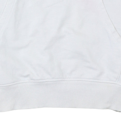 The North Face Men's White Pullover Hoodie Size S Logo Cotton