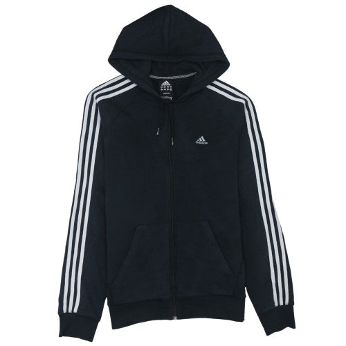 adidas Men's Black Full Zip Hoodie L Fleece Sportswear