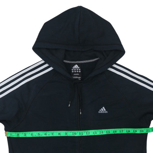 adidas Men's Black Full Zip Hoodie L Fleece Sportswear