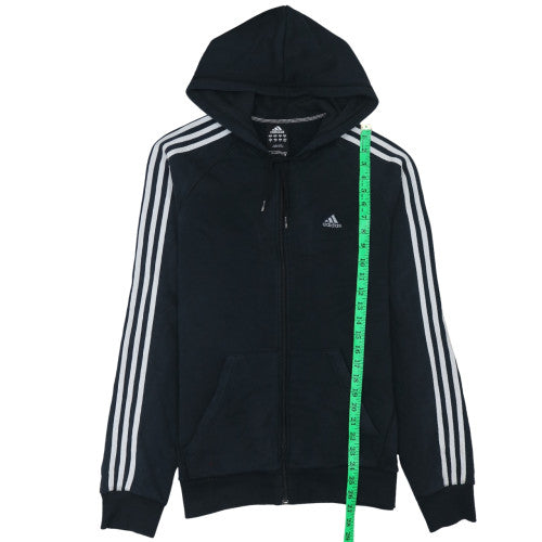 adidas Men's Black Full Zip Hoodie L Fleece Sportswear