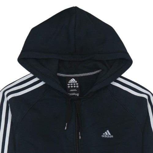 adidas Men's Black Full Zip Hoodie L Fleece Sportswear