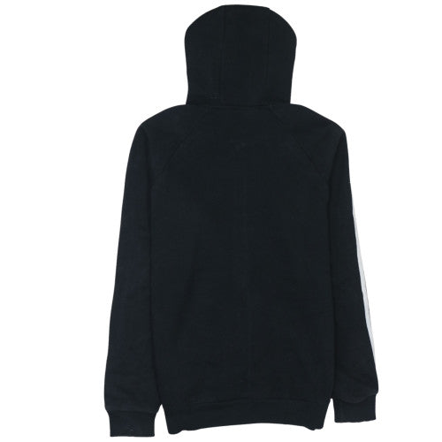 Adidas Men's Black Full Zip Hoodie S Logo Fleece Sportswear