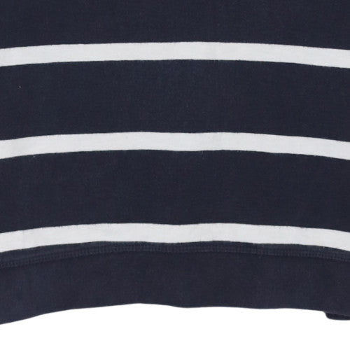 Next Womens Blue White Striped Cotton 3/4 Sleeve Nightshirt Size 10