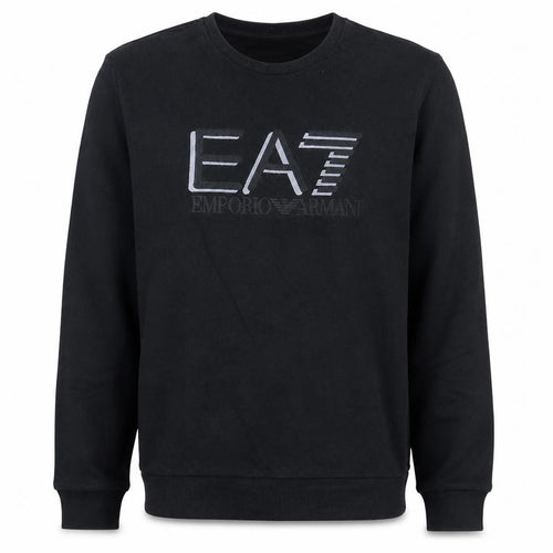 Emporio Armani Men’s Black Crew Neck Logo Sweatshirt Size M