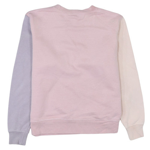 Nike Women’s Pink Colourblock Crew Neck Sweatshirt Size S Loose Fit