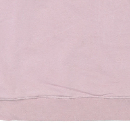 Nike Women’s Pink Colourblock Crew Neck Sweatshirt Size S Loose Fit