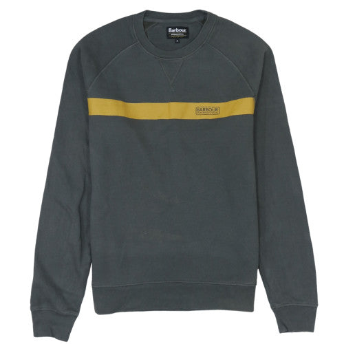 Barbour Mens Grey Logo Crew Neck Sweatshirt M