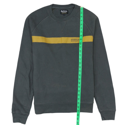 Barbour Mens Grey Logo Crew Neck Sweatshirt M