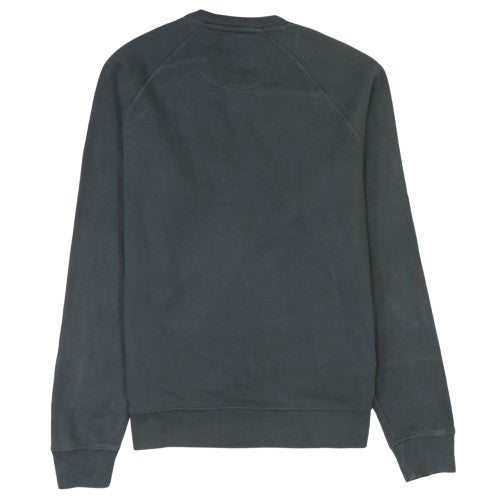 Barbour Mens Grey Logo Crew Neck Sweatshirt M
